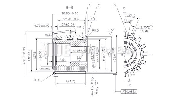 Тип коммутант рослости стартера этапов коммутанта 32 мотора DC AC для электрического инструмента armature-94